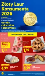 Gazetka promocyjna Lidl - Gazetka ważna od 30.07. do 01.08. - Gazetka - ważna od 01.08 do 01.08.2026 - strona 56 - produkty: Pączek, Cukier, Rust, Laur, Donut, Crème brûlée, Kokos