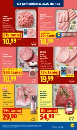 Gazetka promocyjna Lidl - Gazetka ważna od 30.07. do 01.08. - Gazetka - ważna od 01.08 do 01.08.2026 - strona 63 - produkty: Polędwica, Mięso mielone, Królik, Tusz, Burger, Wołowina, Mięso, Schab bez kości