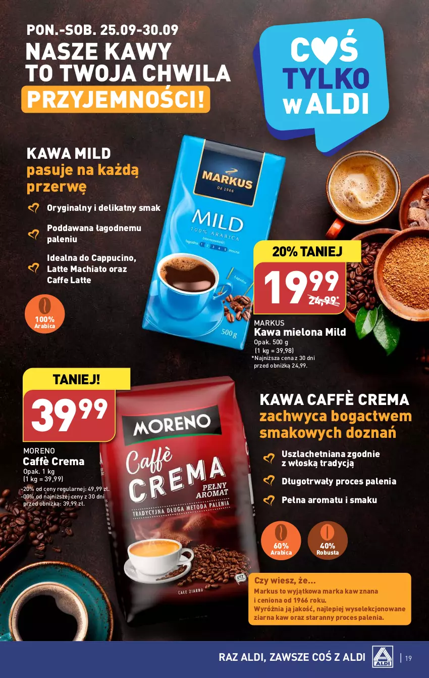 Gazetka promocyjna Aldi - Pełna oferta - ważna 25.09 do 30.09.2023 - strona 19 - produkty: BIC, Chia, Gin, Kawa, Kawa mielona