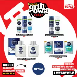 Gazetka promocyjna Topaz - Gazetka - Gazetka - ważna od 15.06 do 15.06.2025 - strona 81 - produkty: Balsam po goleniu, Gry, Pianka do golenia, Woda po goleniu, Woda, Nivea