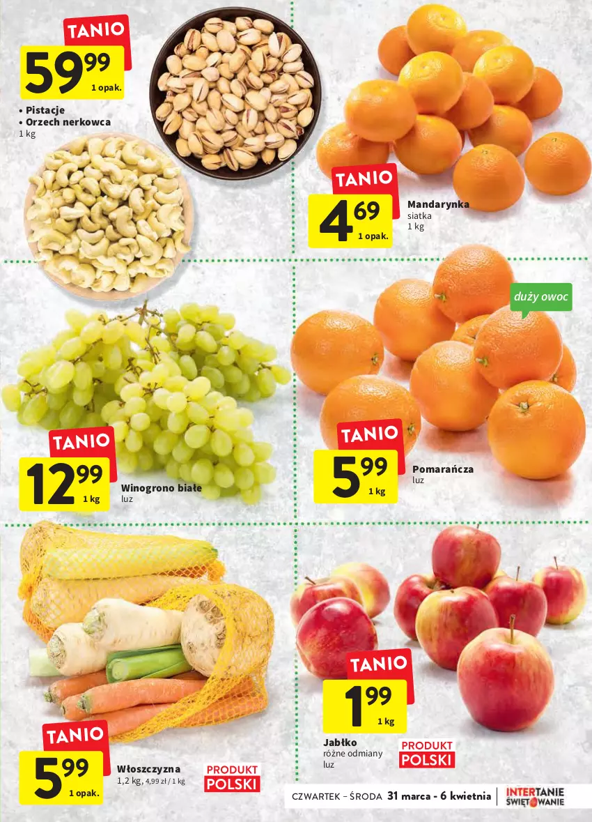 Gazetka promocyjna Intermarche - Świąteczne sprzątanie - ważna 31.03 do 06.04.2022 - strona 11 - produkty: Pistacje, Siatka, Wino