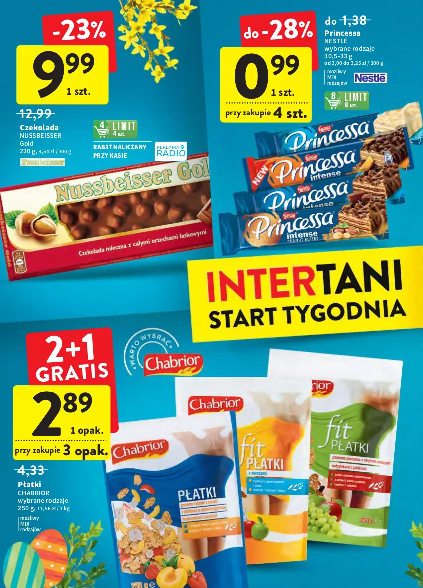 Gazetka promocyjna Intermarche - Świąteczne sprzątanie - ważna 31.03 do 06.04.2022 - strona 44 - produkty: Chabrior, Czekolada, Nestlé, Princessa, Ser