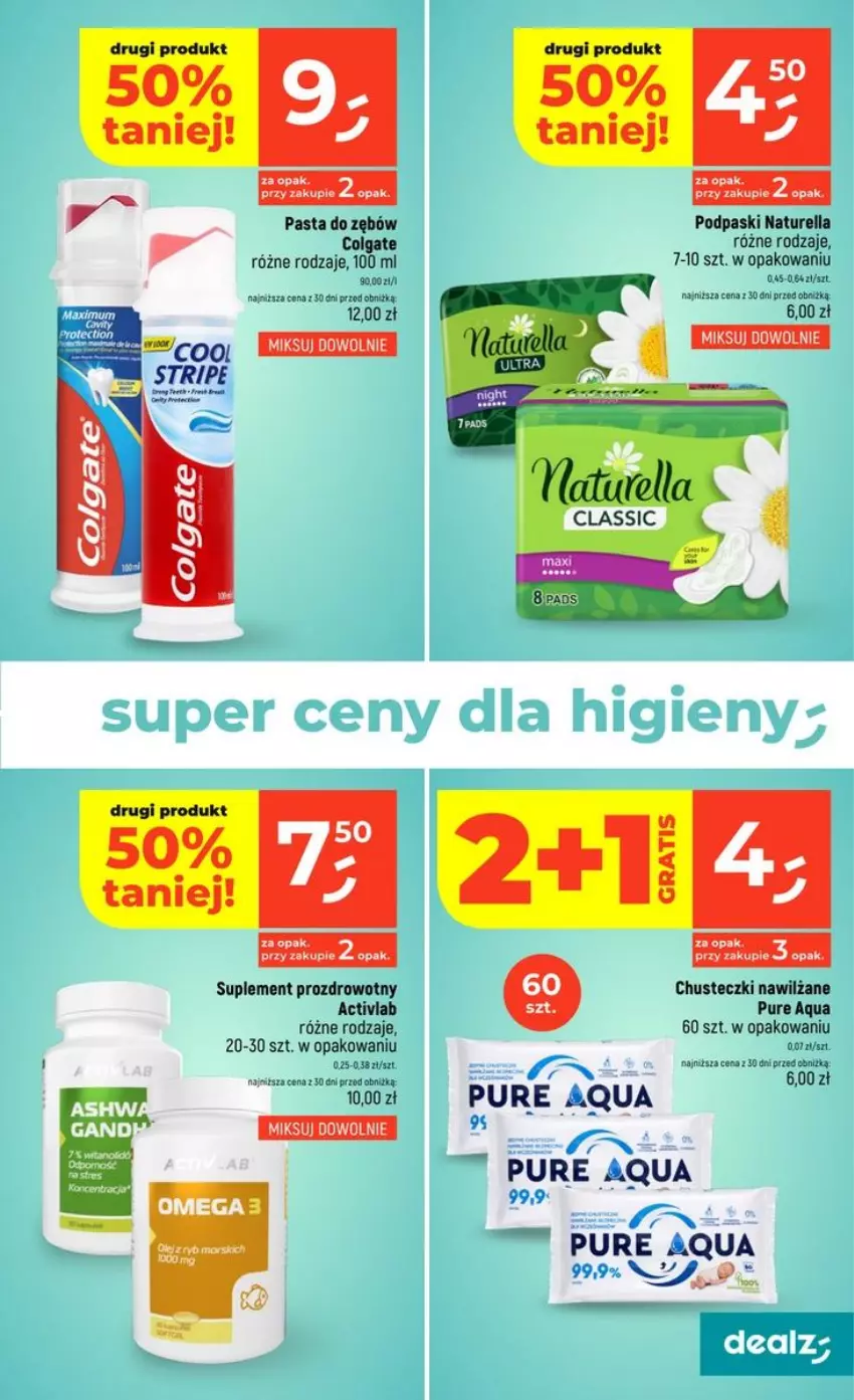 Gazetka promocyjna Dealz - NOWA GAZETKA - ważna 15.10 do 21.10.2026 - strona 37 - produkty: Chusteczki, Colgate, Fa, Gra, LG, Naturell, Naturella, Pasta do zębów, Podpaski, Pur