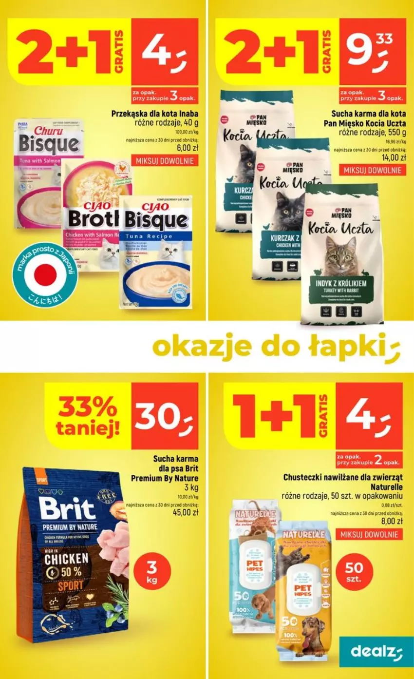 Gazetka promocyjna Dealz - NOWA GAZETKA - ważna 15.10 do 21.10.2026 - strona 43 - produkty: Brit, Chusteczki, Chusteczki nawilzane, Koc, Królik, Kurczak, LG, Naturell, Sucha karma