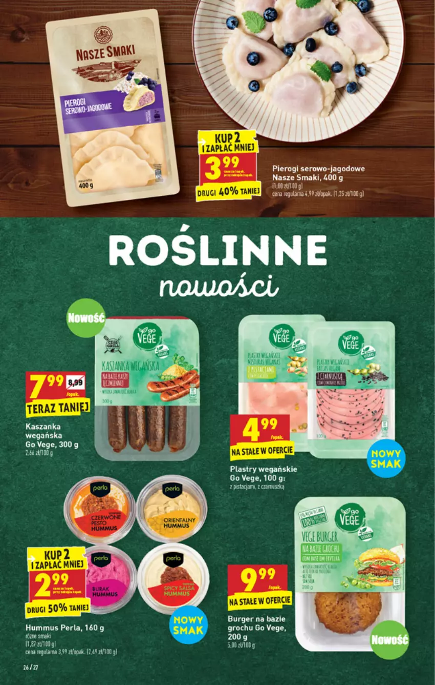 Gazetka promocyjna Biedronka - W tym tygodniu - ważna 05.07 do 10.07.2021 - strona 26 - produkty: Burger, Groch, Hummus, Kasza, Kaszanka, Klej, Mus, Pierogi, Ser