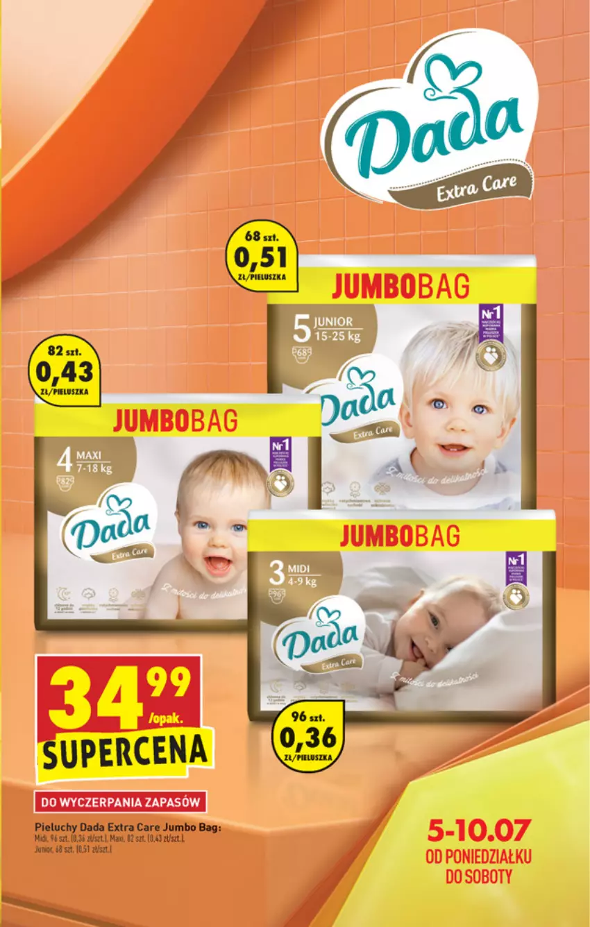 Gazetka promocyjna Biedronka - W tym tygodniu - ważna 05.07 do 10.07.2021 - strona 7 - produkty: Dada, O Bag, Pieluchy