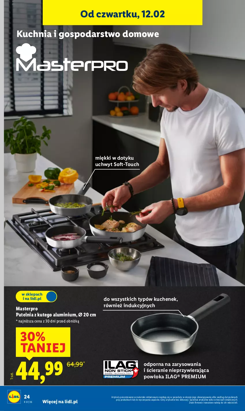 Gazetka promocyjna Lidl - GAZETKA - ważna 09.02 do 14.02.2026 - strona 26 - produkty: Kuchnia, Patelnia, Por