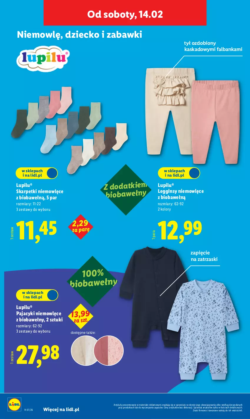 Gazetka promocyjna Lidl - GAZETKA - ważna 09.02 do 14.02.2026 - strona 32 - produkty: Fa, Gin, Karp, Kask, Legginsy, Pajac, Skarpetki