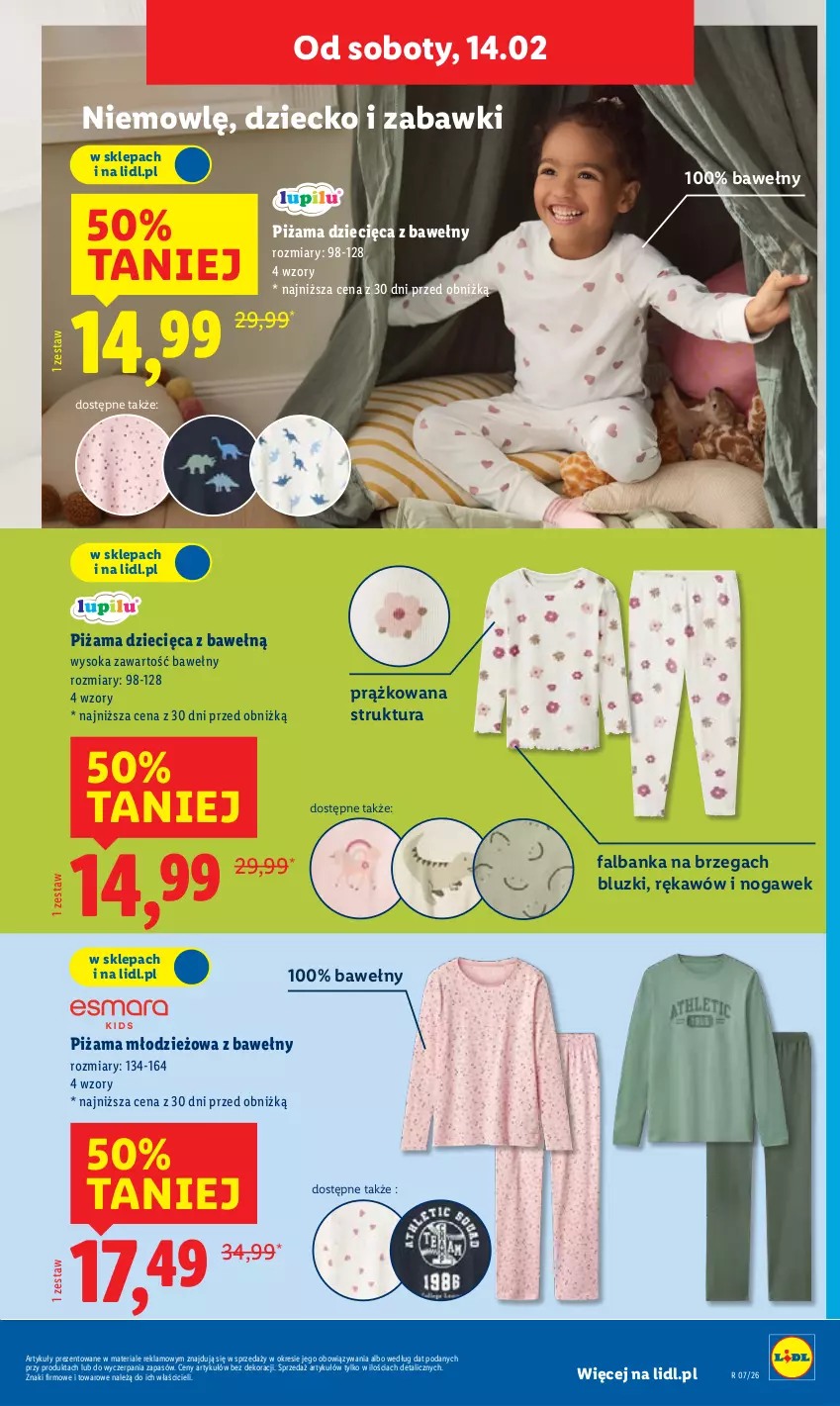 Gazetka promocyjna Lidl - GAZETKA - ważna 09.02 do 14.02.2026 - strona 33 - produkty: Dzieci, Fa, Piżama, Sok