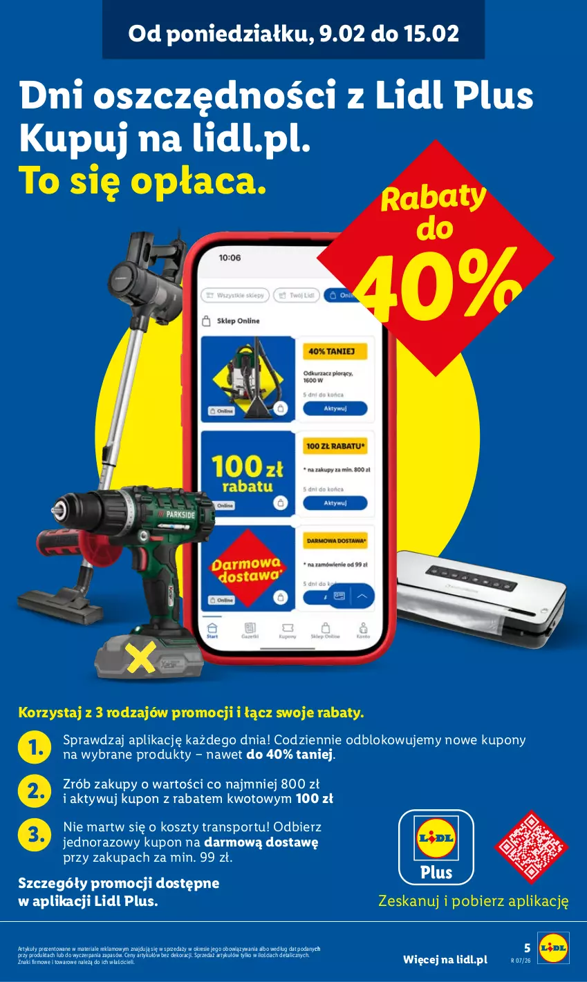 Gazetka promocyjna Lidl - GAZETKA - ważna 09.02 do 14.02.2026 - strona 5 - produkty: Kosz, Por, Sport, Tran