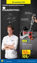 Gazetka promocyjna Lidl - GAZETKA - Gazetka - ważna od 14.02 do 14.02.2026 - strona 22 - produkty: Blender ręczny, Blender, Rozdrabniacz, Kuchnia, Trzepaczka, Pojemnik