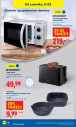 Gazetka promocyjna Lidl - GAZETKA - Gazetka - ważna od 14.02 do 14.02.2026 - strona 28 - produkty: Rum, Kuchnia, Toster, Talerz, Kuchenka mikrofalowa, Fa