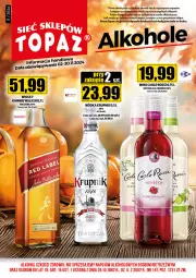 Gazetka promocyjna Topaz - Gazetka - Gazetka - ważna od 30.11 do 30.11.2024 - strona 2 - produkty: Top, Wódka, Whisky, Alkohole, Krupnik, Wino, Carlo Rossi