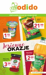 Gazetka promocyjna Odido - Jesienne OKAZJE - Gazetka - ważna od 07.10 do 07.10.2021 - strona 1 - produkty: Jogurt naturalny, Cukier, Zott, Jogurt, Dżem, Wawel, Hellena, Cukierki, Napój