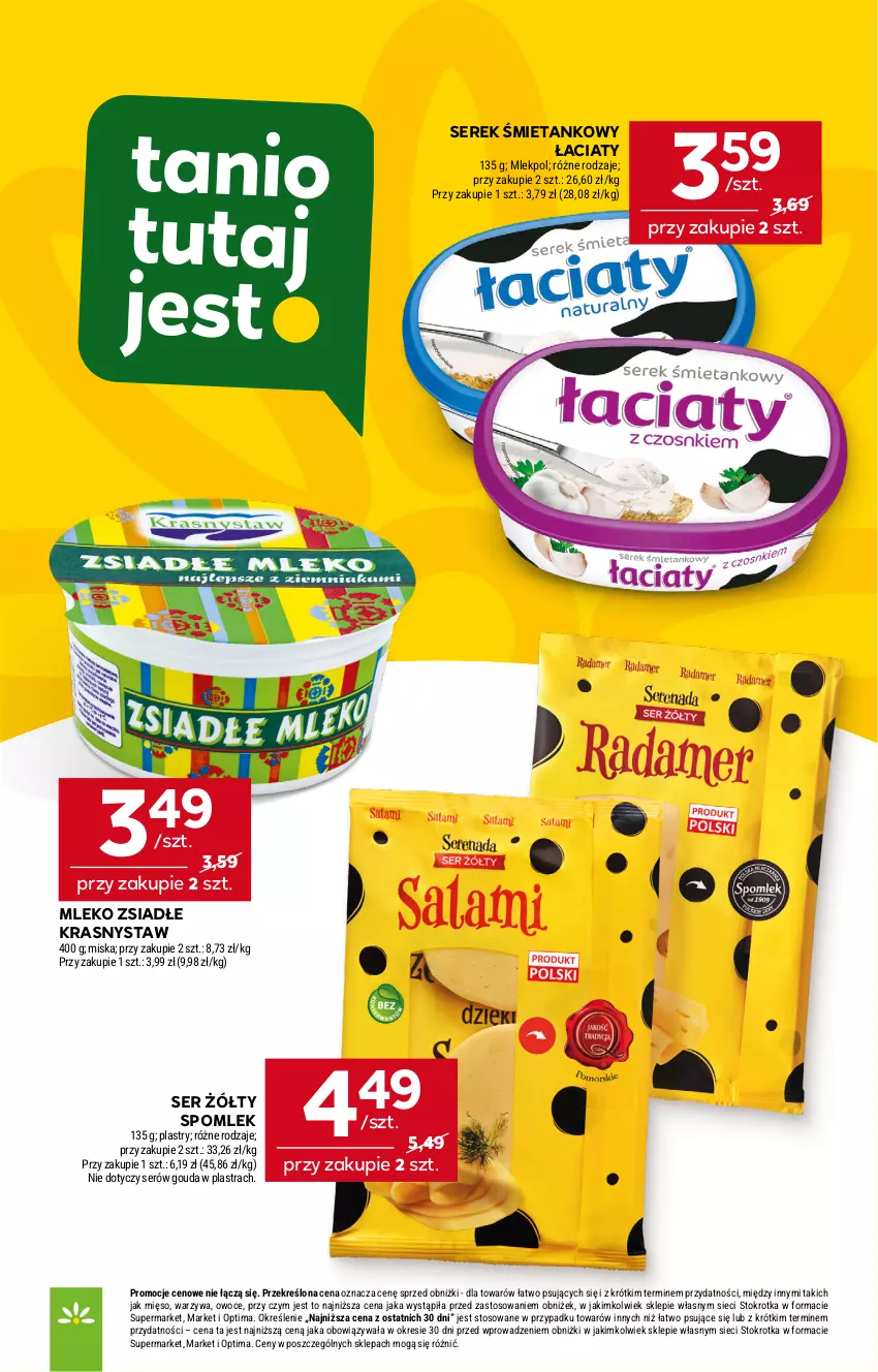 Gazetka promocyjna Stokrotka - Market - ważna 02.07 do 08.07.2026 - strona 12 - produkty: Gouda, Mięso, Miska, Mleko, Mleko zsiadłe, Optima, Owoce, Ser, Serek, Warzywa