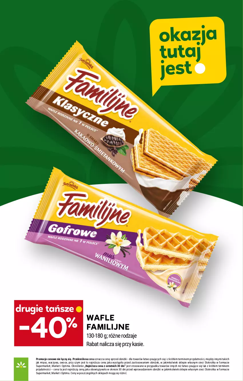 Gazetka promocyjna Stokrotka - Market - ważna 02.07 do 08.07.2026 - strona 18 - produkty: Fa, Mięso, Optima, Owoce, Wafle, Warzywa