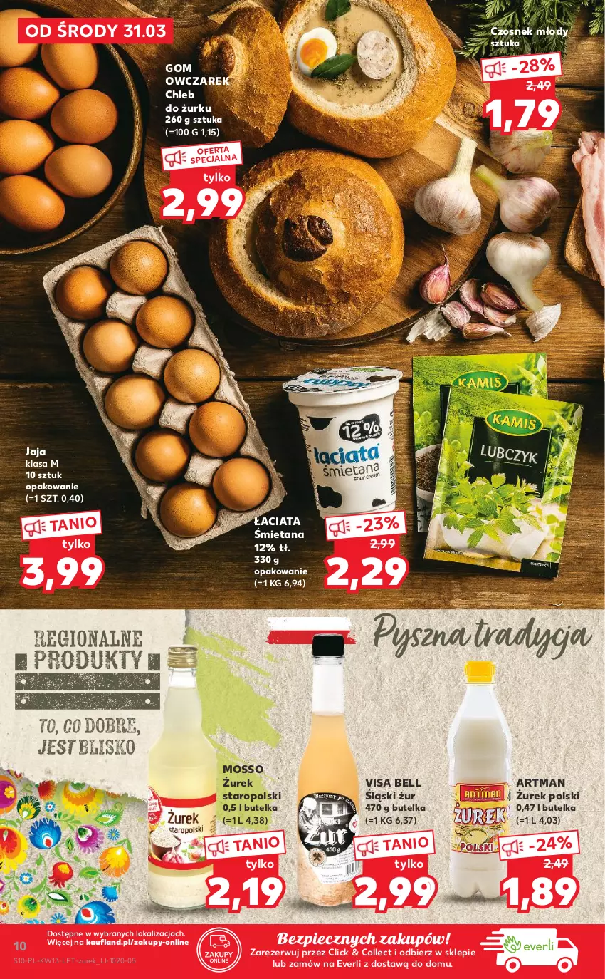 Gazetka promocyjna Kaufland - OFERTA TYGODNIA - ważna 31.03 do 07.04.2021 - strona 10 - produkty: Bell, Chleb, Czosnek, Jaja, Piec