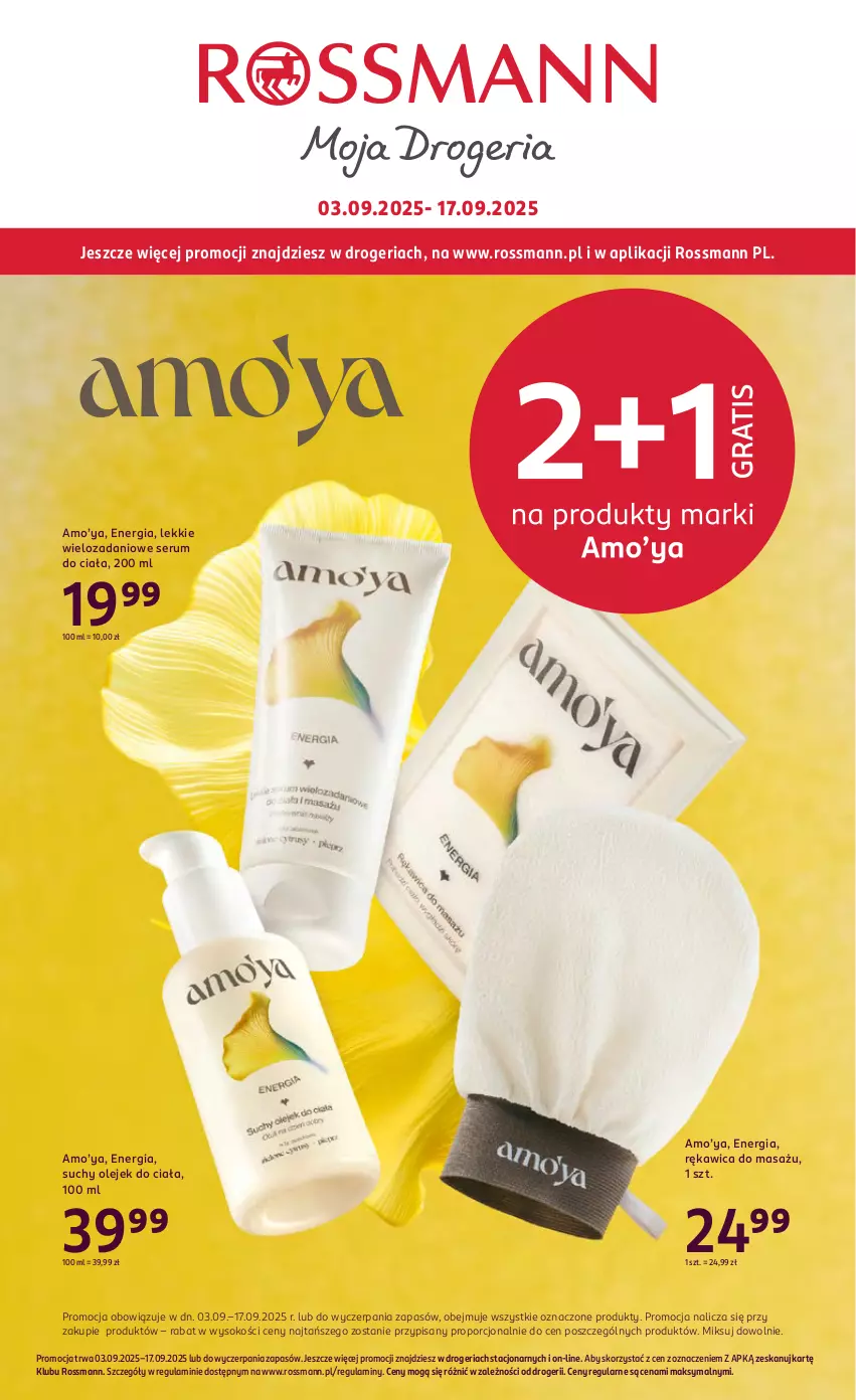 Gazetka promocyjna Rossmann - 3 września - ważna 03.09 do 17.09.2025 - strona 1 - produkty: Danio, Olej, Olejek do ciała, Por, Rum, Ser, Serum, Sok