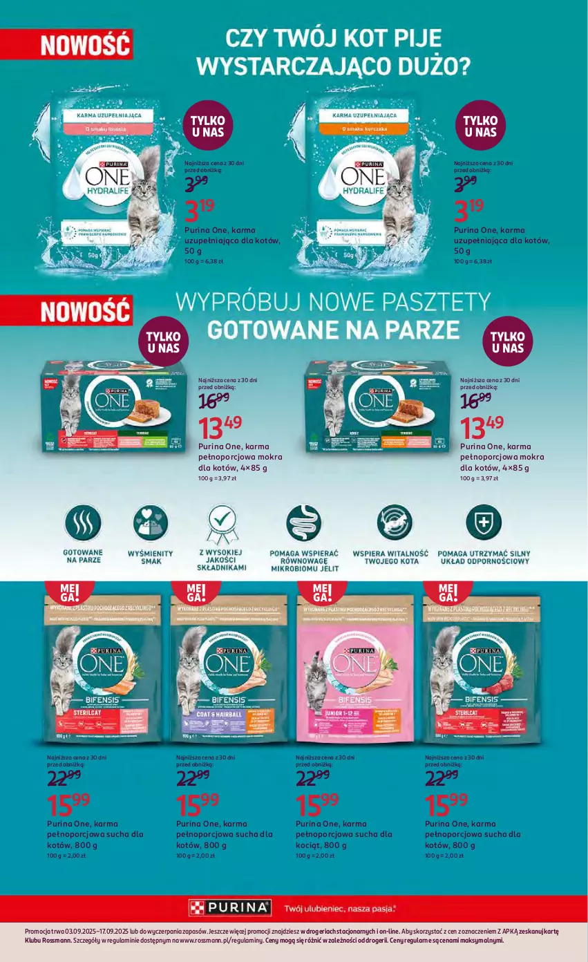 Gazetka promocyjna Rossmann - 3 września - ważna 03.09 do 17.09.2025 - strona 18 - produkty: Koc, Por, Pur, Purina
