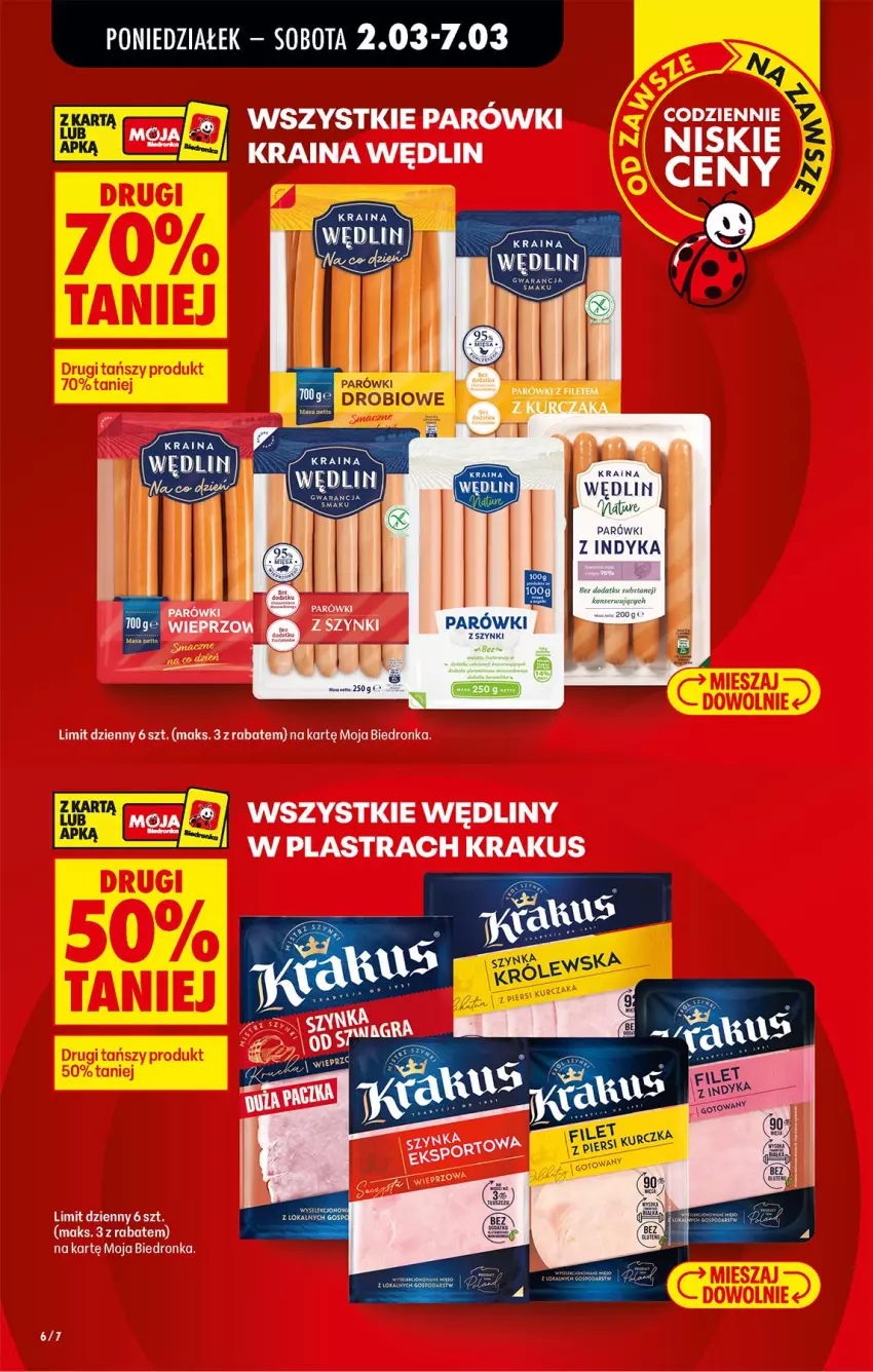 Gazetka promocyjna Biedronka - Od Poniedziałku - ważna 02.03 do 07.03.2026 - strona 10 - produkty: Krakus, Parówki