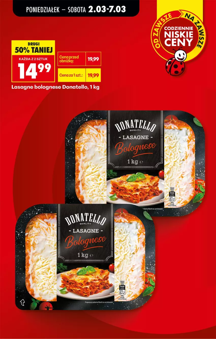 Gazetka promocyjna Biedronka - Od Poniedziałku - ważna 02.03 do 07.03.2026 - strona 11 - produkty: Lasagne, Lasagne bolognese