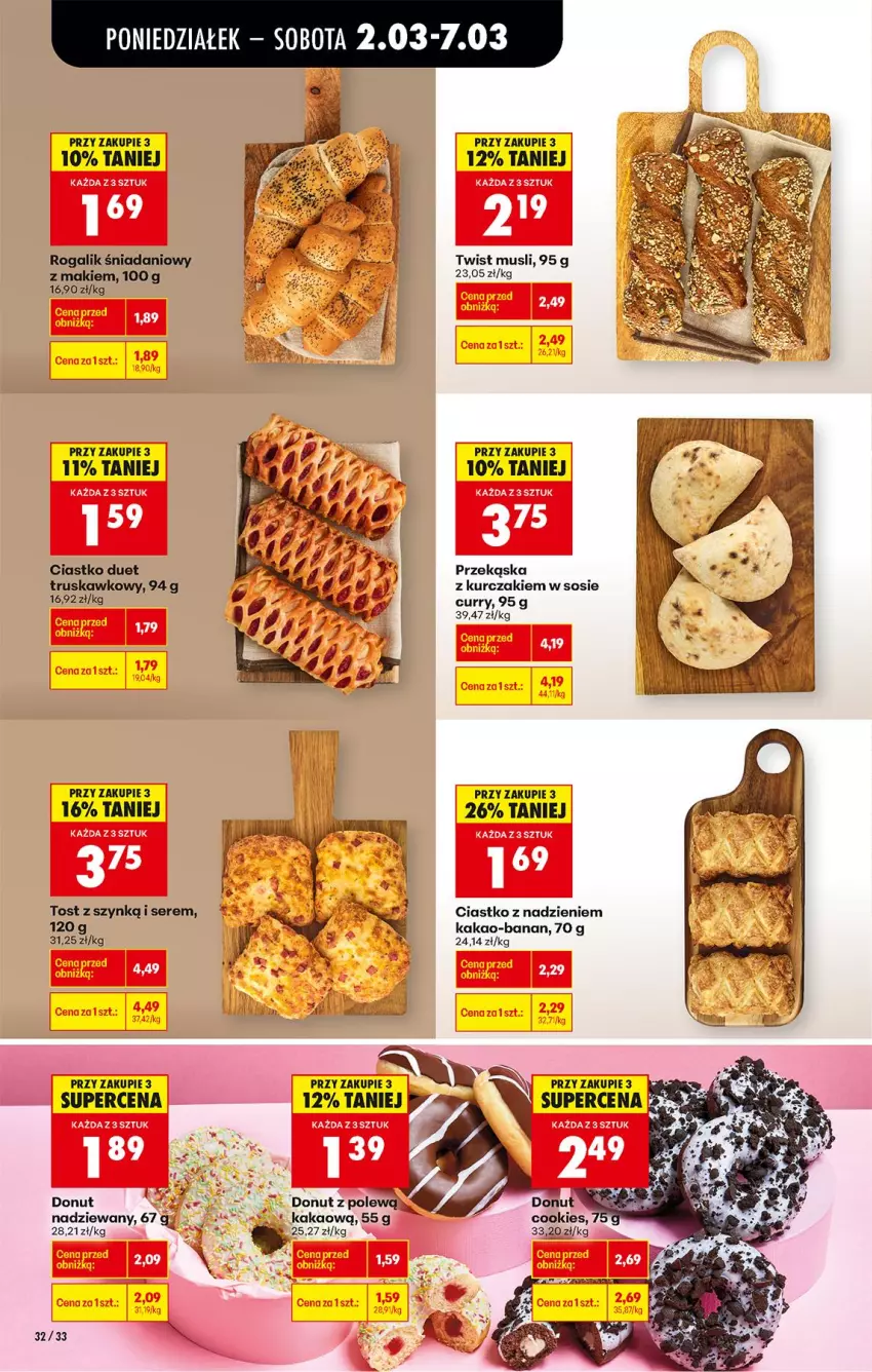 Gazetka promocyjna Biedronka - Od Poniedziałku - ważna 02.03 do 07.03.2026 - strona 40 - produkty: Danio, Donut, Fa, Kakao, Kurczak, Mus, Rogal, Ser, Sos
