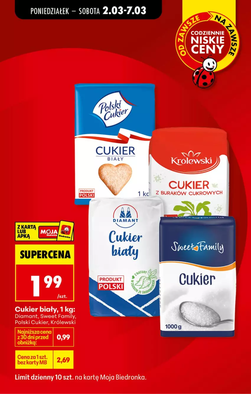Gazetka promocyjna Biedronka - Od Poniedziałku - ważna 02.03 do 07.03.2026 - strona 5 - produkty: Cukier, Diamant