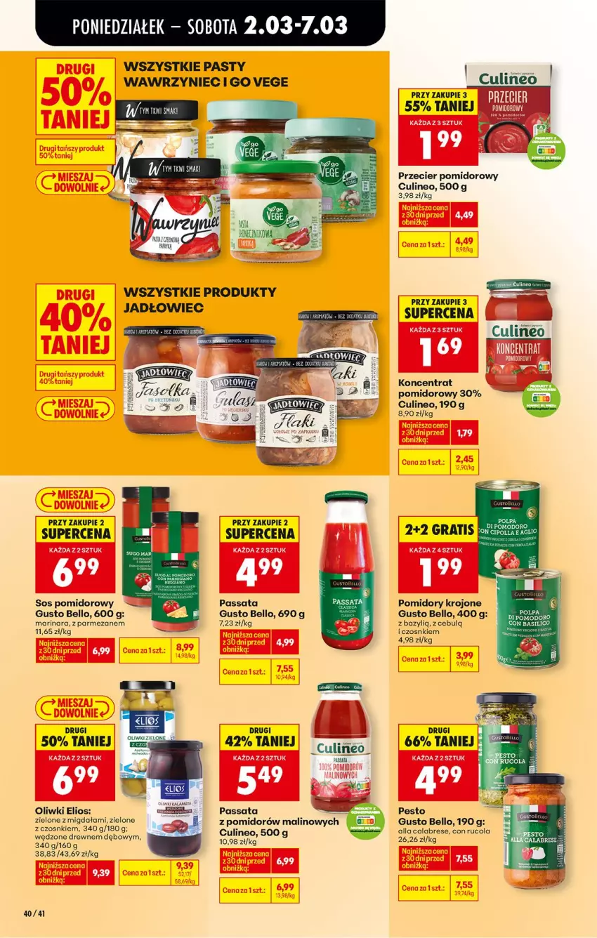 Gazetka promocyjna Biedronka - Od Poniedziałku - ważna 02.03 do 07.03.2026 - strona 52 - produkty: Bazyl, Bell, Gra, Oliwki, Parmezan, Pesto, Pomidory, Pomidory krojone, Sos, Sos pomidorowy