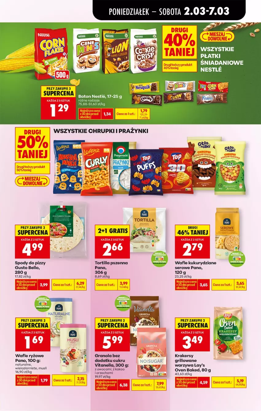 Gazetka promocyjna Biedronka - Od Poniedziałku - ważna 02.03 do 07.03.2026 - strona 57 - produkty: Baton, Bell, Danio, Gra, Granola, Grill, Kakao, Krakersy, Mus, Ser, Tortilla, Wafle, Warzywa