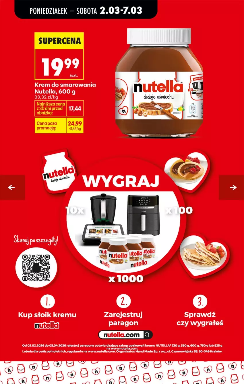 Gazetka promocyjna Biedronka - Od Poniedziałku - ważna 02.03 do 07.03.2026 - strona 59 - produkty: Gra, Nutella