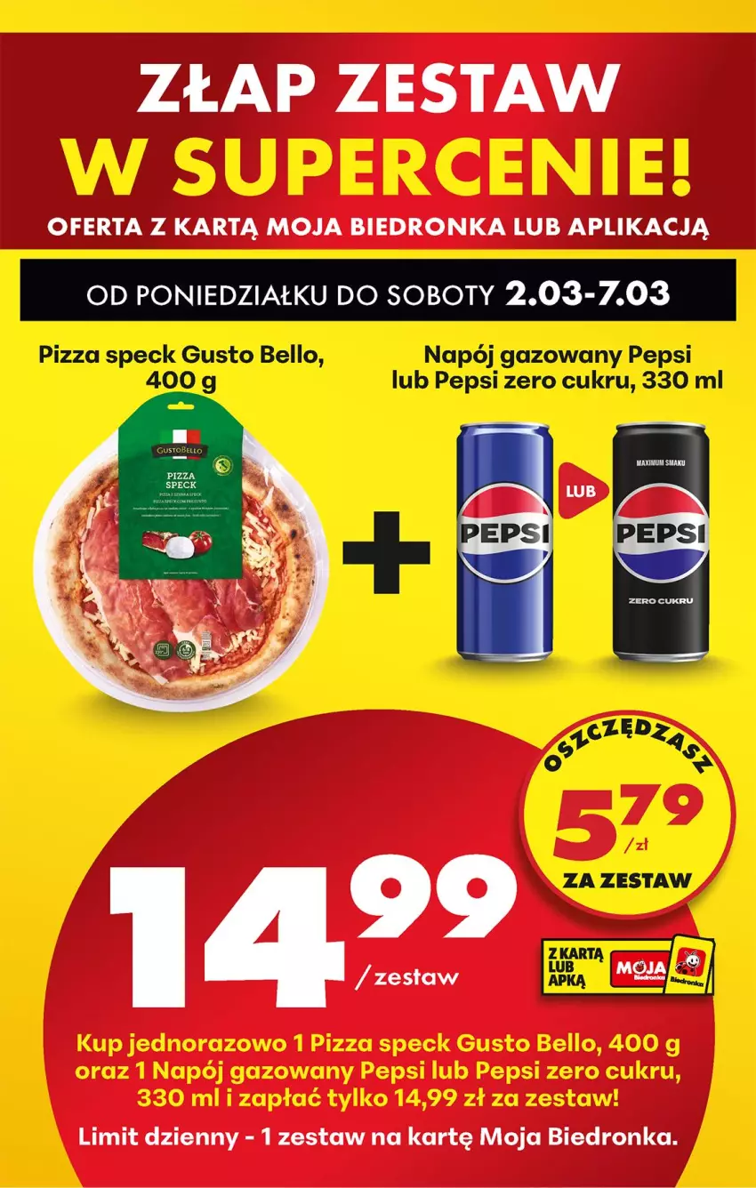Gazetka promocyjna Biedronka - Od Poniedziałku - ważna 02.03 do 07.03.2026 - strona 88 - produkty: Bell, Napój, Napój gazowany, Pepsi, Pizza