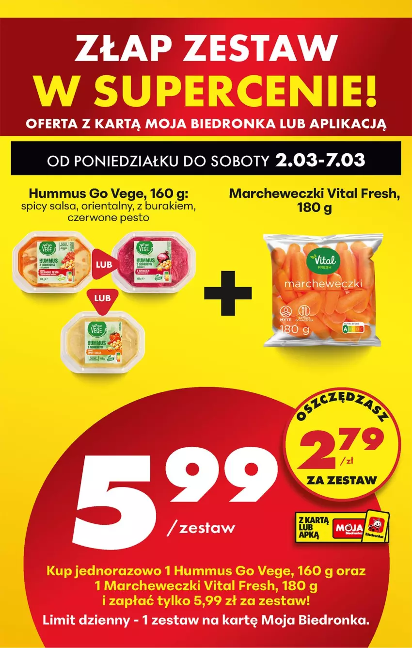 Gazetka promocyjna Biedronka - Od Poniedziałku - ważna 02.03 do 07.03.2026 - strona 89 - produkty: Buraki, Hummus, Mus, Pesto, Salsa