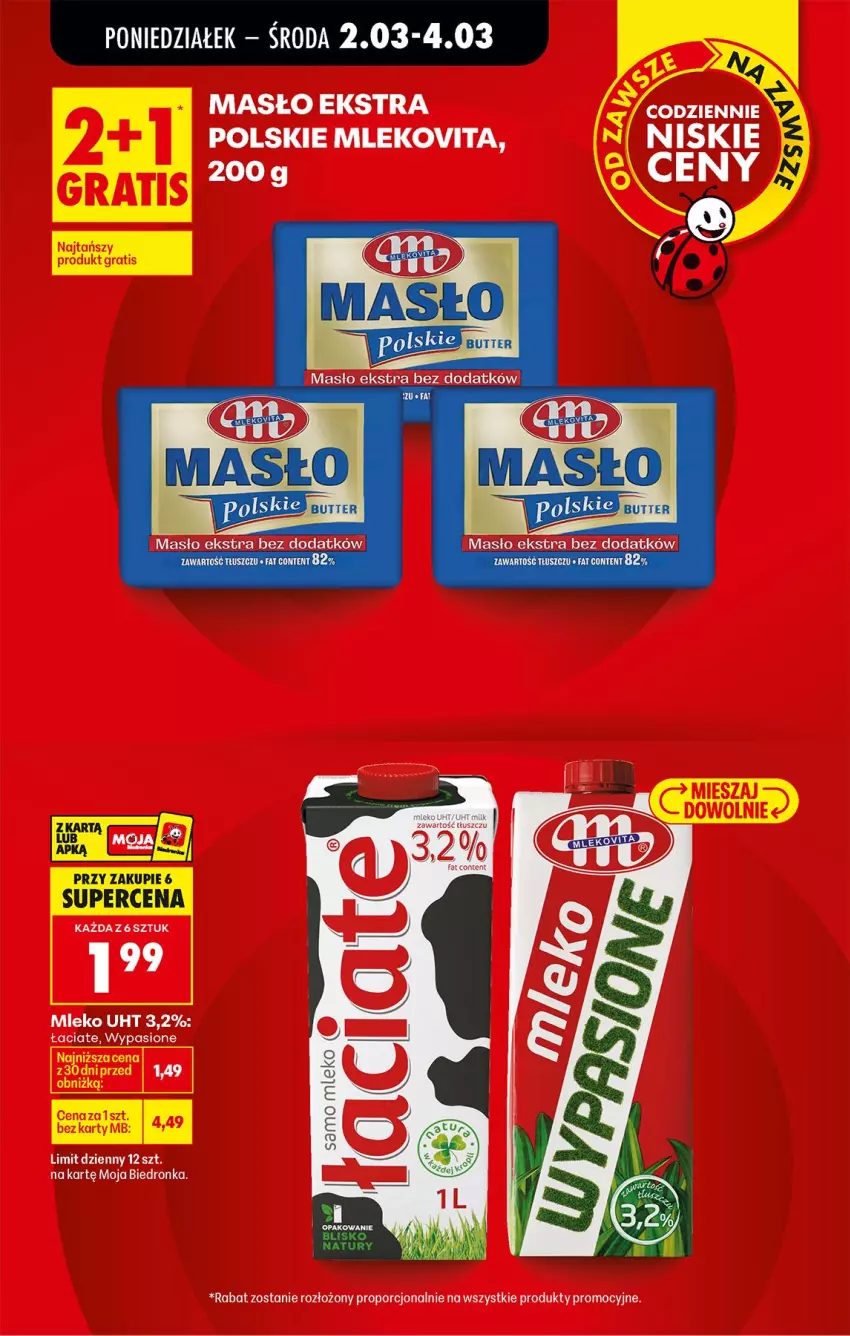 Gazetka promocyjna Biedronka - Od Poniedziałku - ważna 02.03 do 07.03.2026 - strona 9 - produkty: Masło, Mleko, Mlekovita, Por