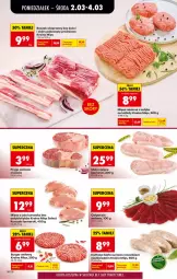 Gazetka promocyjna Biedronka - Od Poniedziałku - Gazetka - ważna od 07.03 do 07.03.2026 - strona 34 - produkty: Kurczak, Mięso mielone, Mięso z uda kurczaka, Carpaccio, Burger, Kotlet, Boczek, Kiełbasa biała, Kiełbasa, Mięso, Boczek wieprzowy, Fa