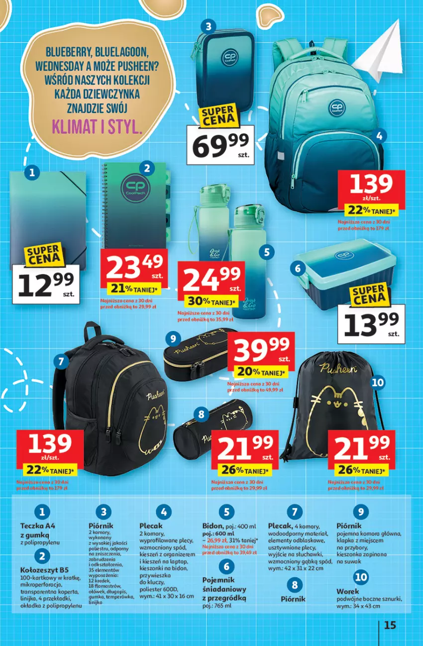 Gazetka promocyjna Auchan - Odlotowe ceny na start szkoły Hipermarket - ważna 17.07 do 30.07.2025 - strona 15