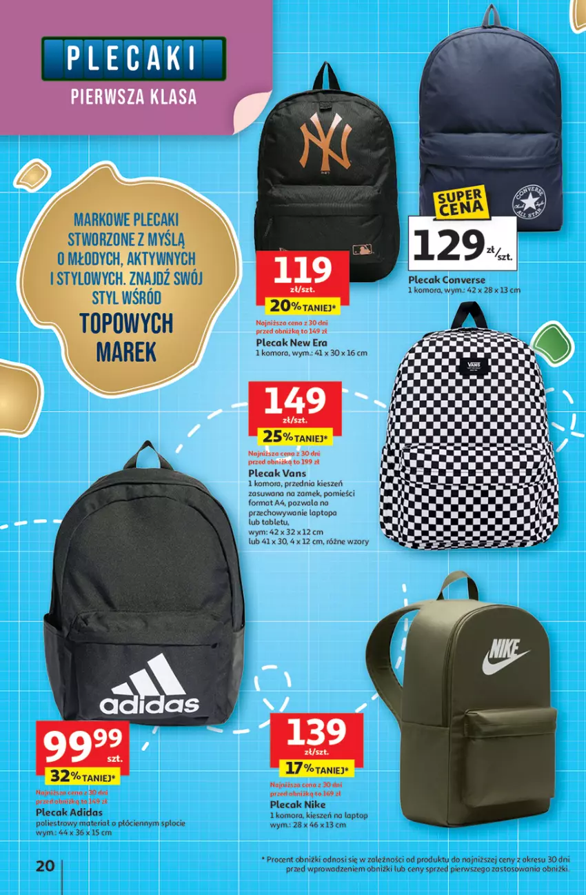 Gazetka promocyjna Auchan - Odlotowe ceny na start szkoły Hipermarket - ważna 17.07 do 30.07.2025 - strona 20