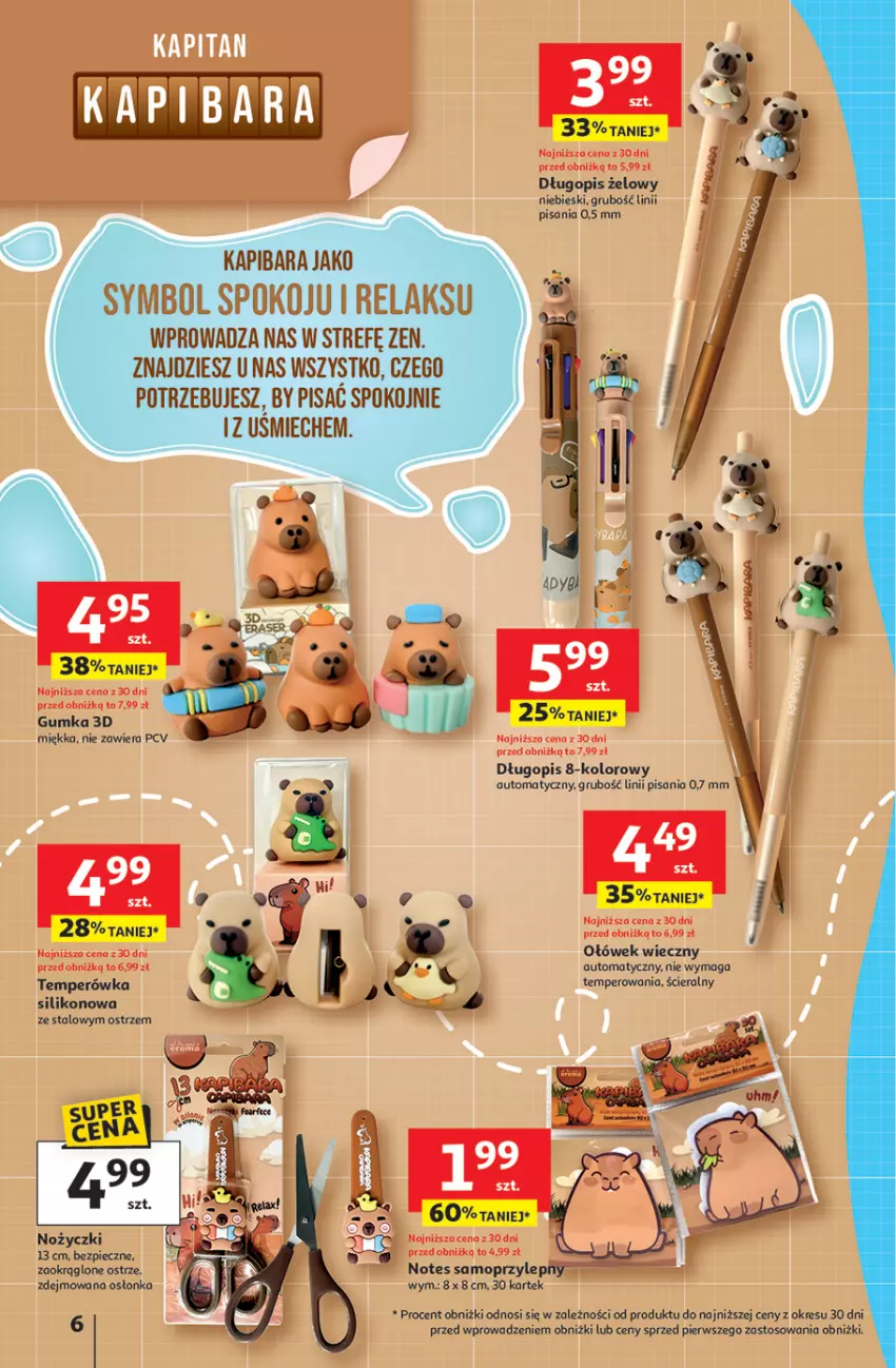 Gazetka promocyjna Auchan - Odlotowe ceny na start szkoły Hipermarket - ważna 17.07 do 30.07.2025 - strona 6 - produkty: Mop, Noż, Nożyczki, Osłonka, Piec