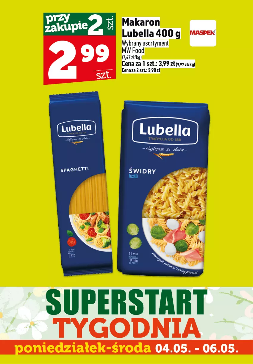 Gazetka promocyjna Topaz - Gazetka - ważna 04.05 do 06.05.2026 - strona 7 - produkty: Bell, Bella, Lubella, Makaron