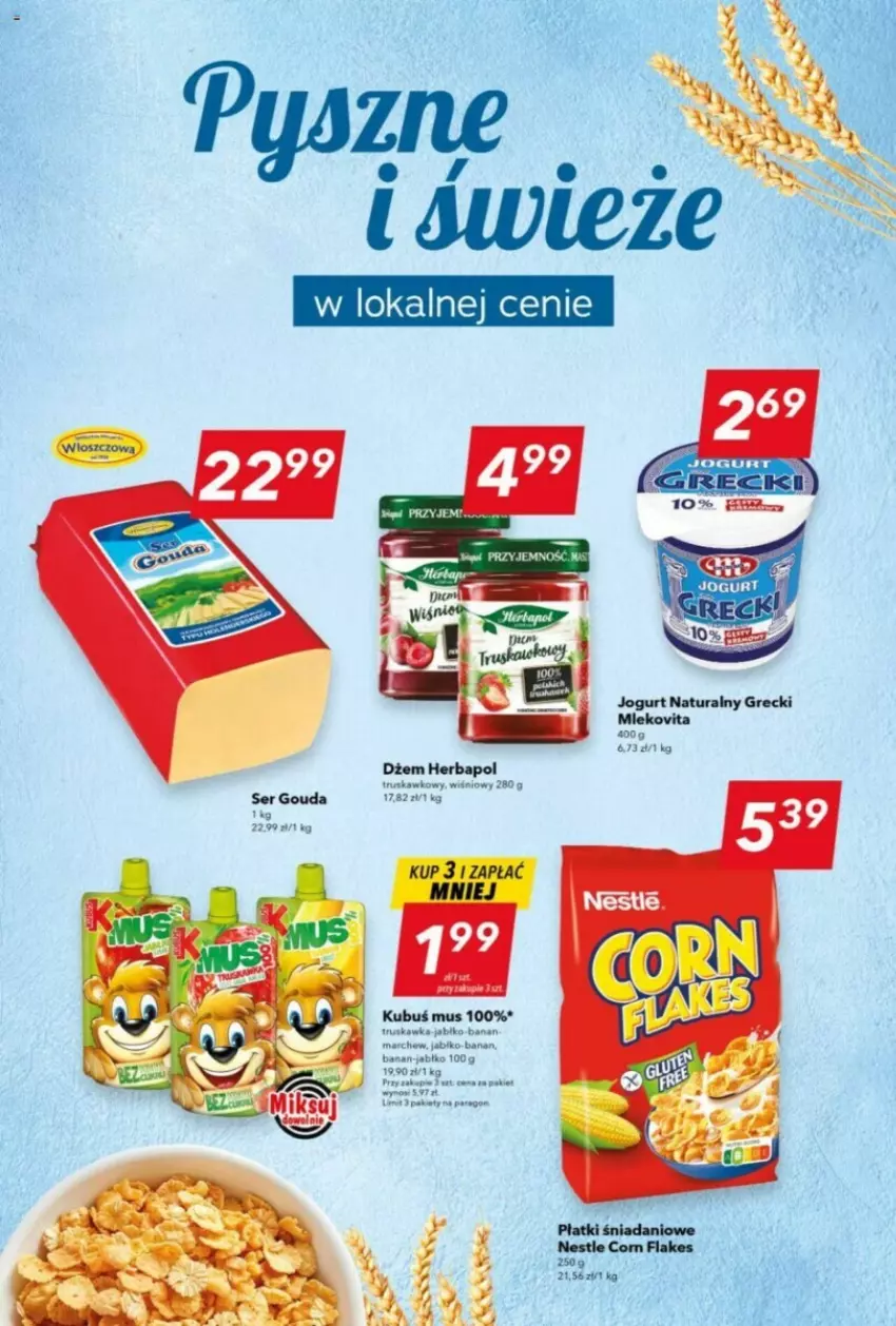 Gazetka promocyjna Lewiatan - ważna 29.08 do 04.09.2024 - strona 10 - produkty: Danio, Dżem, Herbapol, Jogurt, Jogurt naturalny, Kubuś, Mus