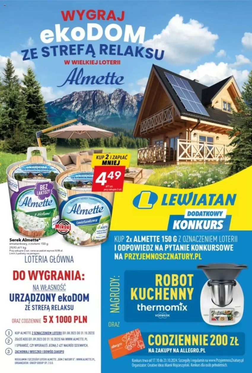 Gazetka promocyjna Lewiatan - ważna 29.08 do 04.09.2024 - strona 11 - produkty: Almette, Gra, Ser, Serek