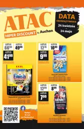 Gazetka promocyjna Auchan - ATAC Hiper Discount by - Gazetka - ważna od 14.05 do 14.05.2025 - strona 1 - produkty: Sól, Finish, Orzeszki, Felix, Zmywarki, Orzeszki ziemne, Brykiet drzewny