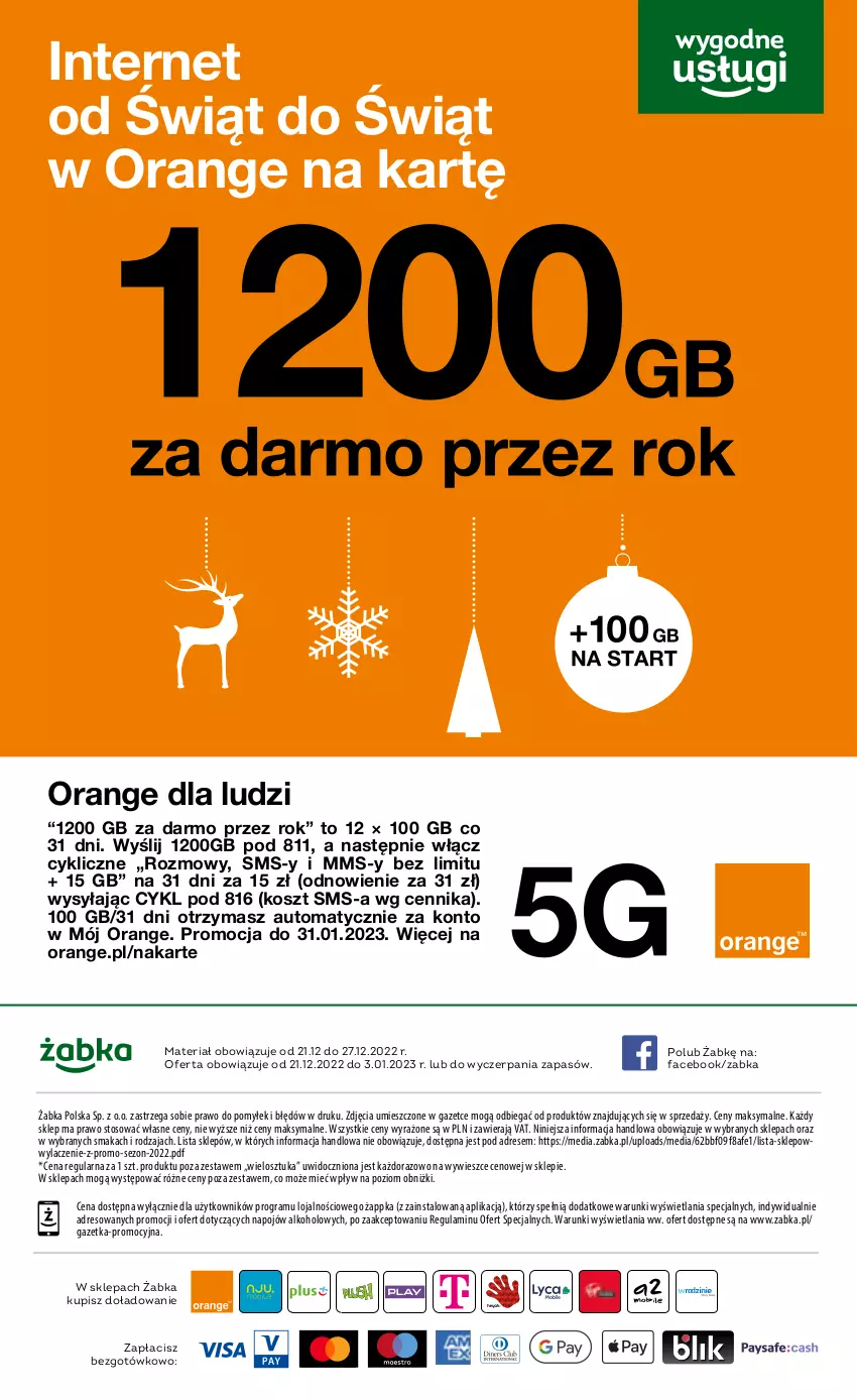 Gazetka promocyjna Żabka - ważna 21.12.2022 do 03.01.2023 - strona 48 - produkty: Dres, Fa, Gra, Kosz