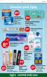 Gazetka promocyjna Żabka - Gazetka - ważna od 03.01 do 03.01.2023 - strona 46 - produkty: Pampers, Varta, Płyn do płukania, Chusteczki, Always, Podpaski, Suplement diety, Lenor, Blend-a-Med, Always Ultra, Folia aluminiowa