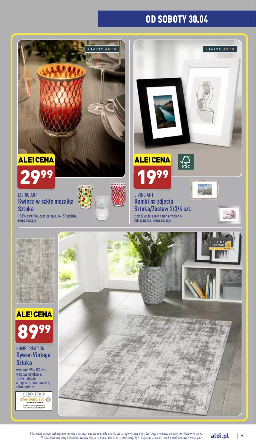 Gazetka promocyjna Aldi - Katalog Moda i Dom - ważna 28.04 do 30.04.2022 - strona 7 - produkty: Dywan