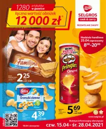 Gazetka promocyjna Selgros - Oferta spożywcza - Gazetka - ważna od 28.04 do 28.04.2021 - strona 1 - produkty: Orzeszki, Cień, Tran, Wafle, Pringles, Felix, LG, Fa