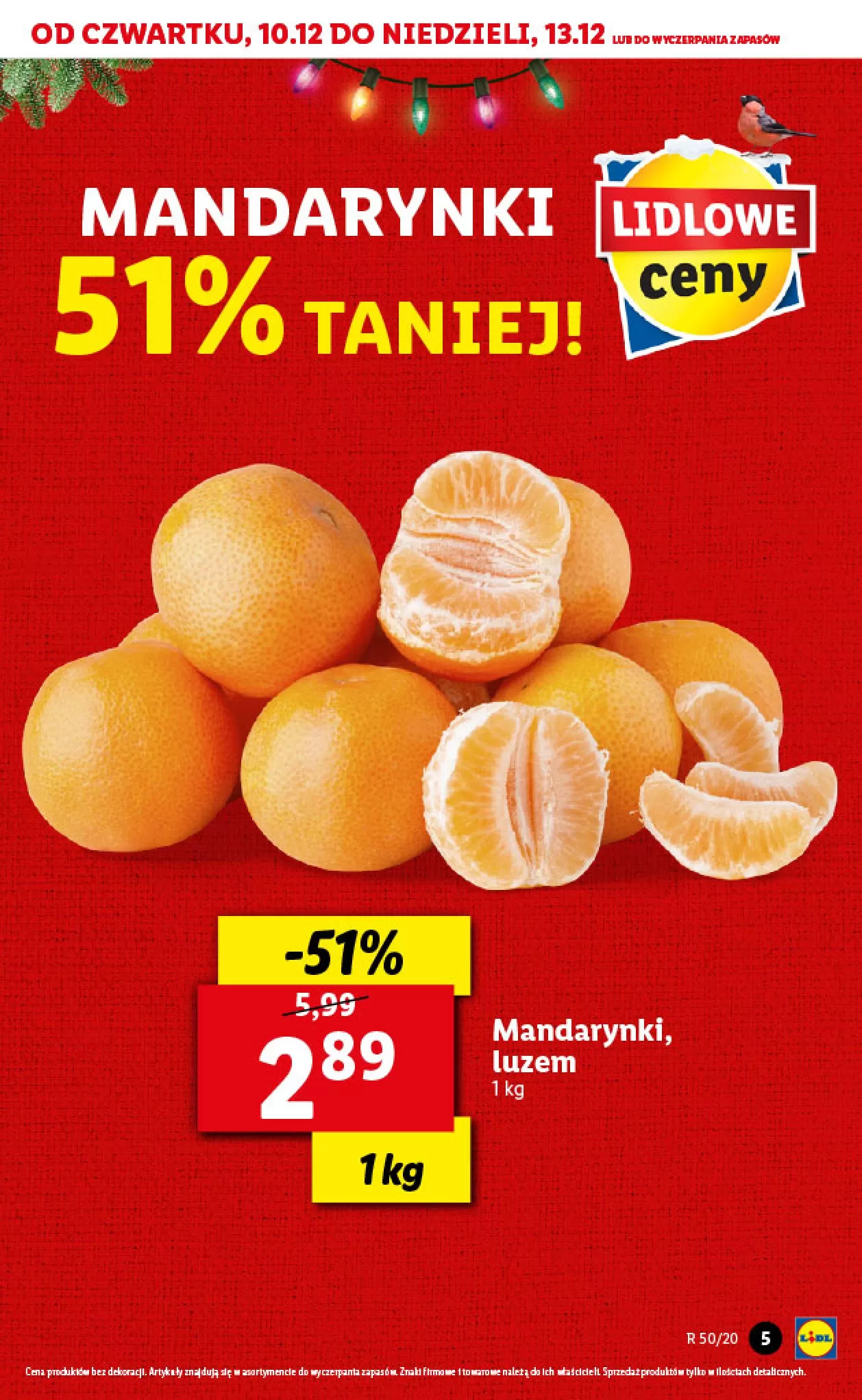 Gazetka promocyjna Lidl - Mandarynki - ważna 10.12 do 13.12.2020 - strona 5