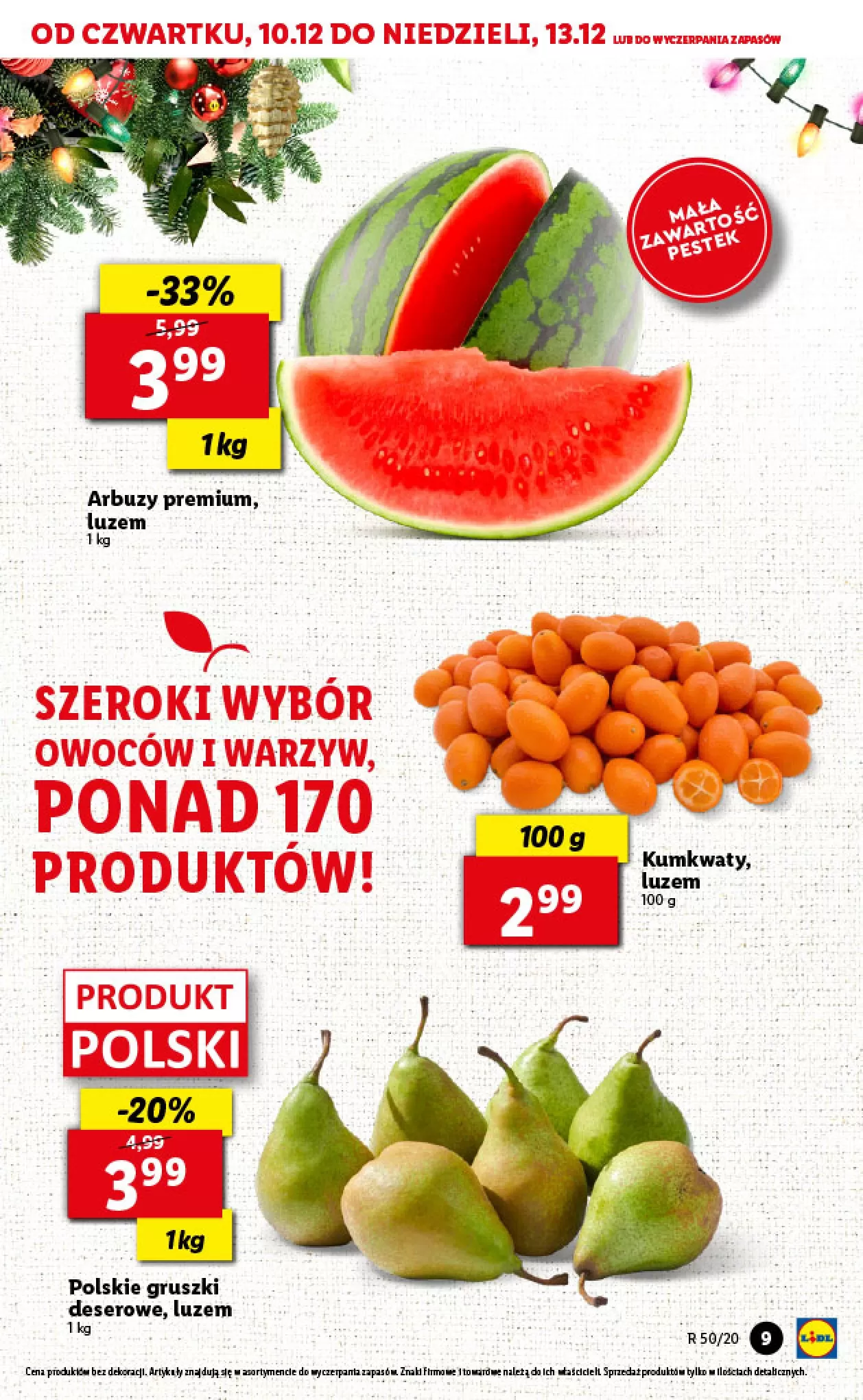 Gazetka promocyjna Lidl - Mandarynki - ważna 10.12 do 13.12.2020 - strona 9