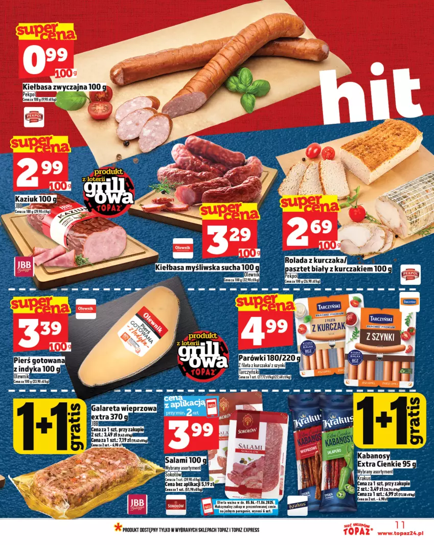 Gazetka promocyjna Topaz - Gazetka - ważna 05.06 do 11.06.2025 - strona 11 - produkty: Gra, Top