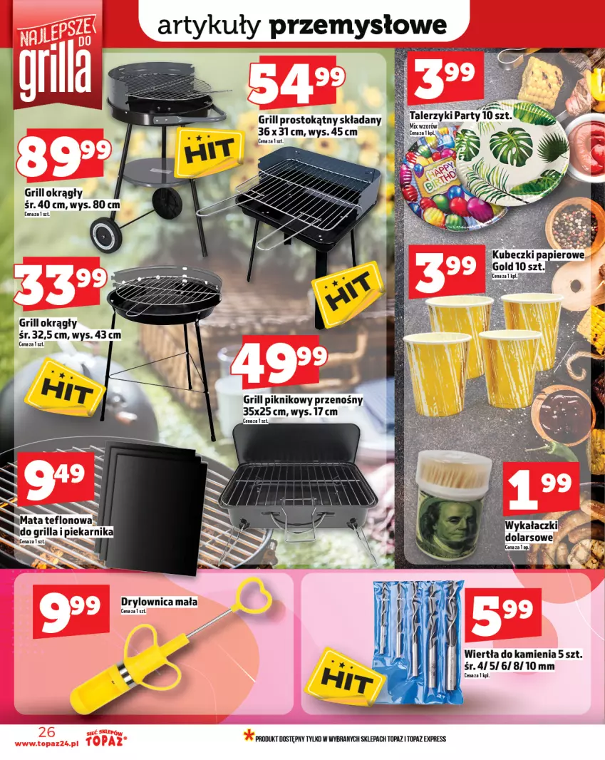 Gazetka promocyjna Topaz - Gazetka - ważna 05.06 do 11.06.2025 - strona 26 - produkty: Grill, Top