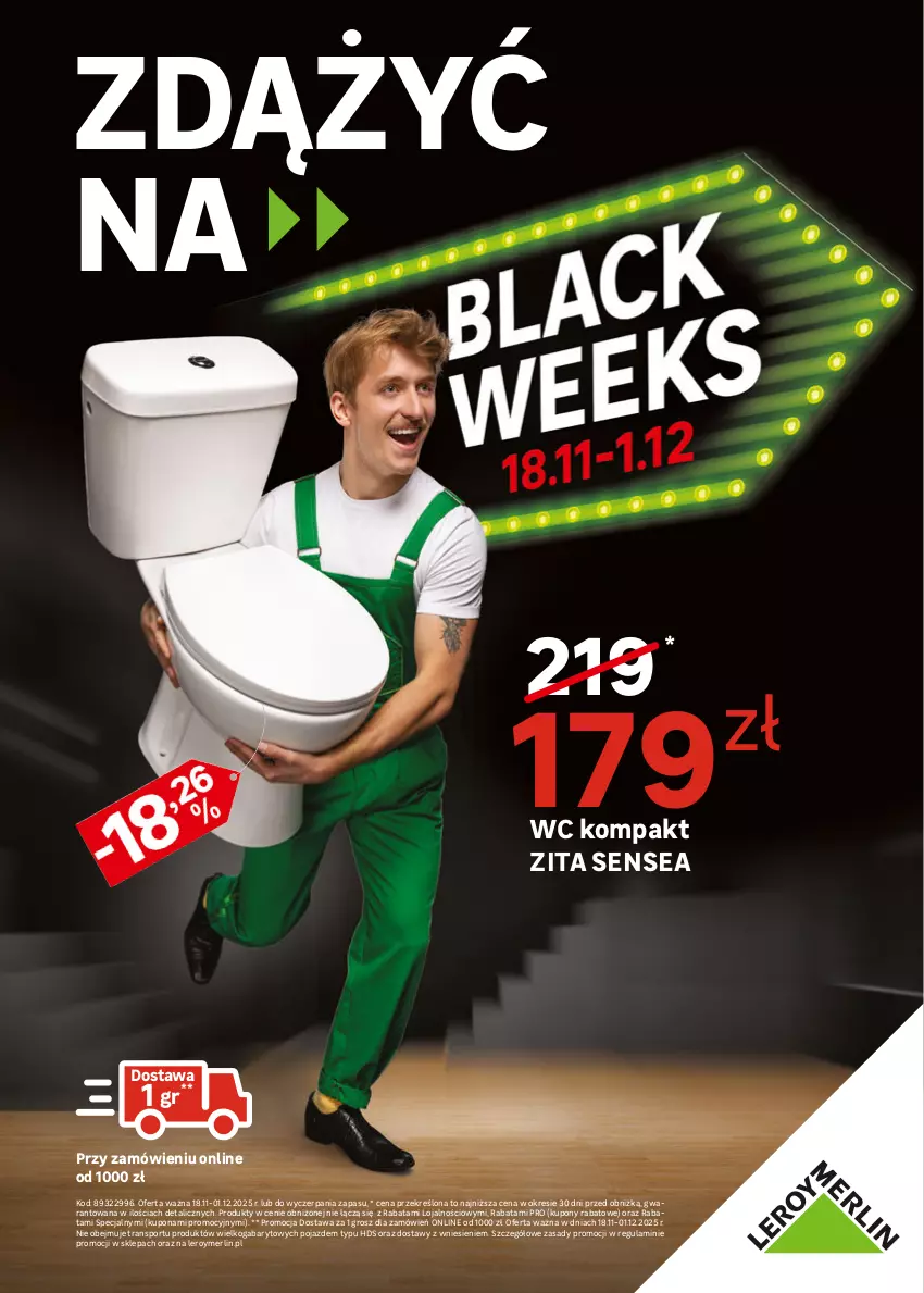 Gazetka promocyjna Leroy Merlin - Gazetka Leroy Merlin - ważna 18.11 do 01.12.2025 - strona 1 - produkty: Pojazd, Por, Sport, Tran
